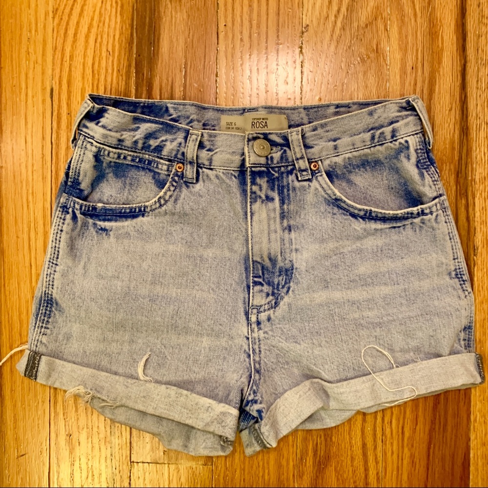 Topship Moto Jean Shorts
